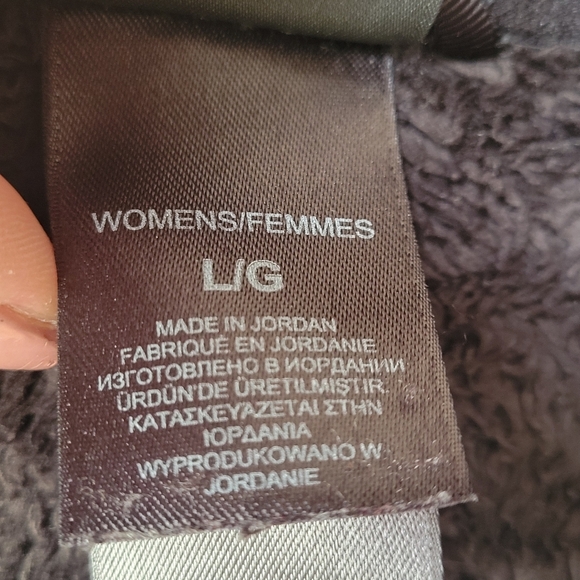 The North Face Women's Osito Fleece Jacket Large Full Zip Black Pockets Fuzzy - Picture 6 of 10